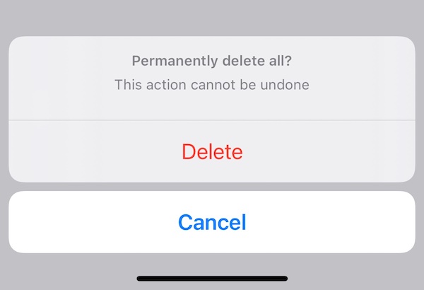 destructive button screenshot